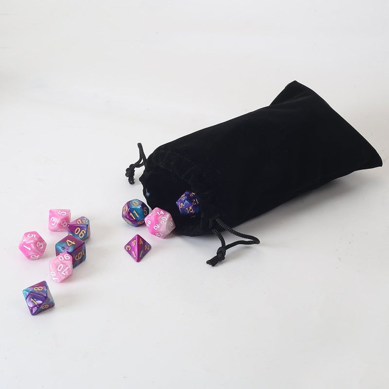 HRX Package 20pcs Velvet Drawstring Bags, 5x7 inches Velvet Pouches for Jewelry Gift Packaging (Black) - Image 5